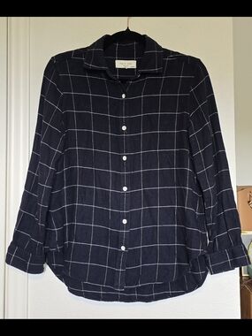 Rag & Bone Quinn Plaid Top Xxs